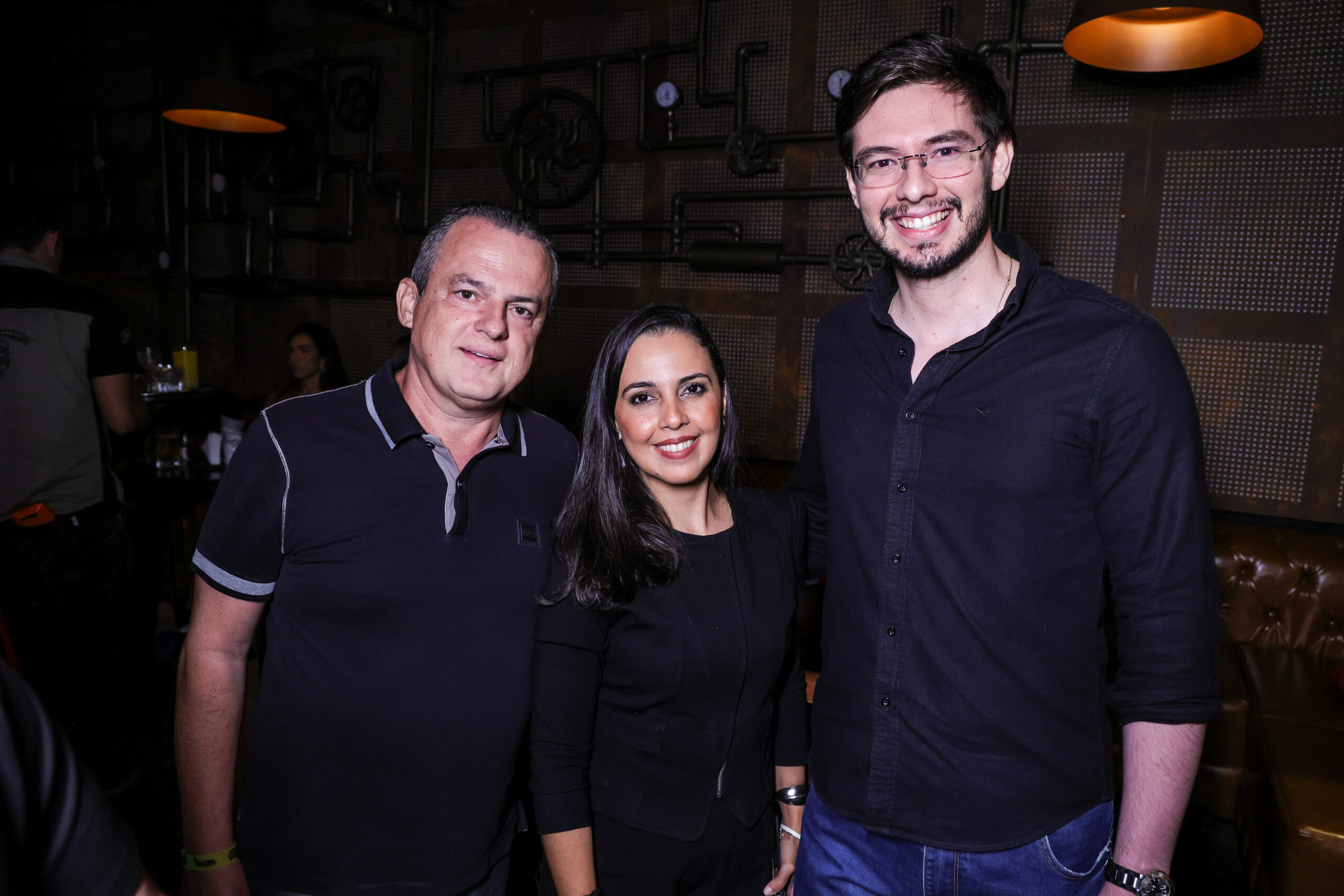 Carlos, Gi Campos e Leonardo Barreira