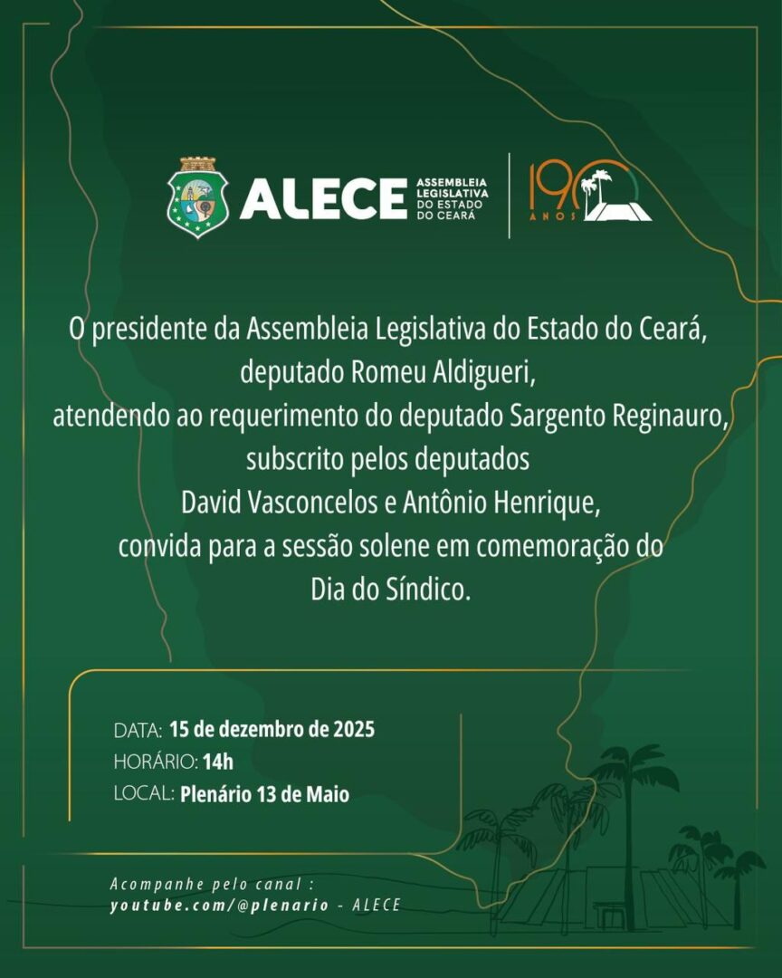 Solenidade em honra ao Dia do Síndico – ALECE